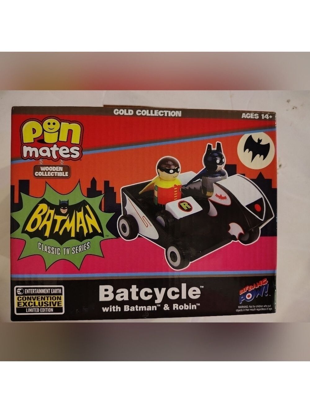 2020 SDCC Exclusive Limited Edition PinMates: Batcycle with Batman & Robin